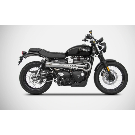 Pô Zard Triumph Street Scrambler 2017/19 - Full Kit 2>1 Tiger 70