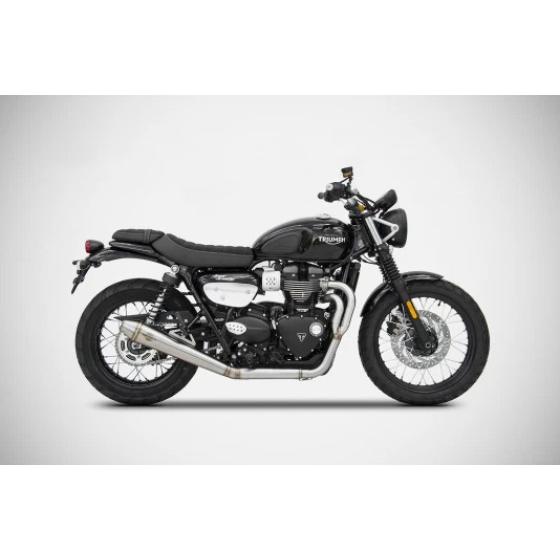 Pô Zard Triumph Street Scrambler 2017/19 - Full Kit 2>1 Conical