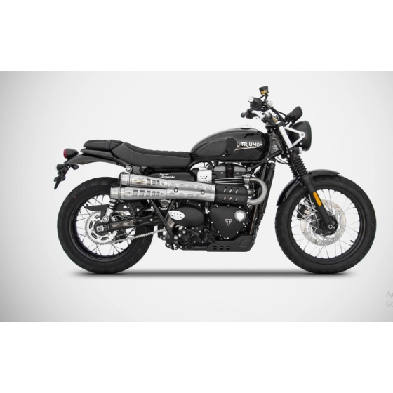Pô Zard Triumph Street Scrambler 2017/19 - Slip On N.2 Six-Day