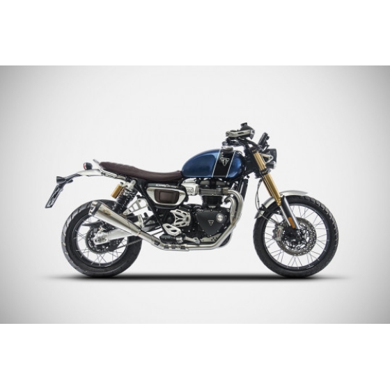 Pô Zard Triumph Scrambler 1200 - Full Kit 2>1 Low Mounted