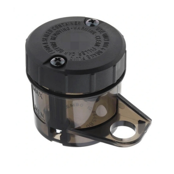 Bình đựng dầu thắng Brembo lớn màu khói ống dẫn dầu nghiêng 