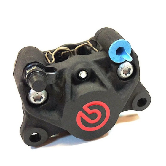 Heo thắng Brembo 2 piston đối xứng màu đen Logo đỏ