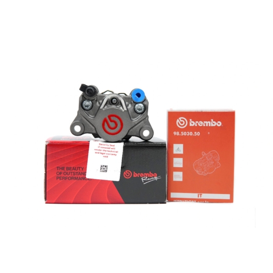 Heo thắng Brembo 2 piston đối xứng màu xám Logo đỏ