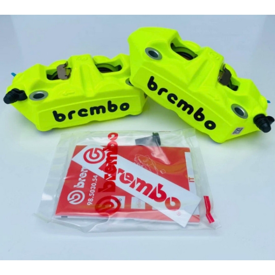 Heo thắng Brembo M4 100mm Xanh Neon